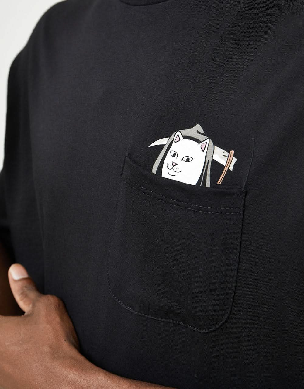 RIPNDIP Grim Nermer Pocket T-Shirt - Black