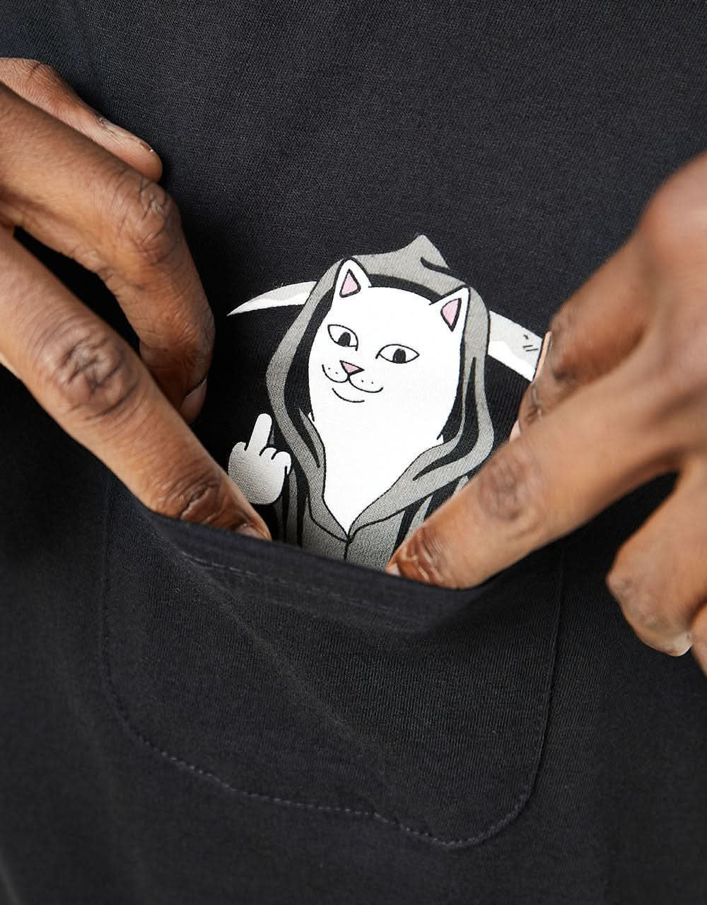 RIPNDIP Grim Nermer Pocket T-Shirt - Black