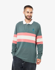 Santa Cruz Mini Hand Stripe L/S Polo – Salbei