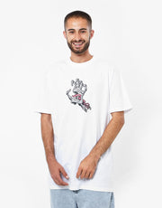 Santa Cruz Bone Hand Cruz Front T-Shirt - White