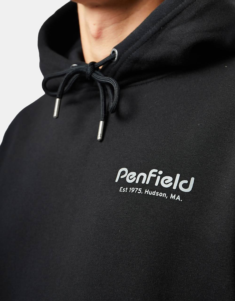 Penfield Hudson Script Pullover Hoodie - Black