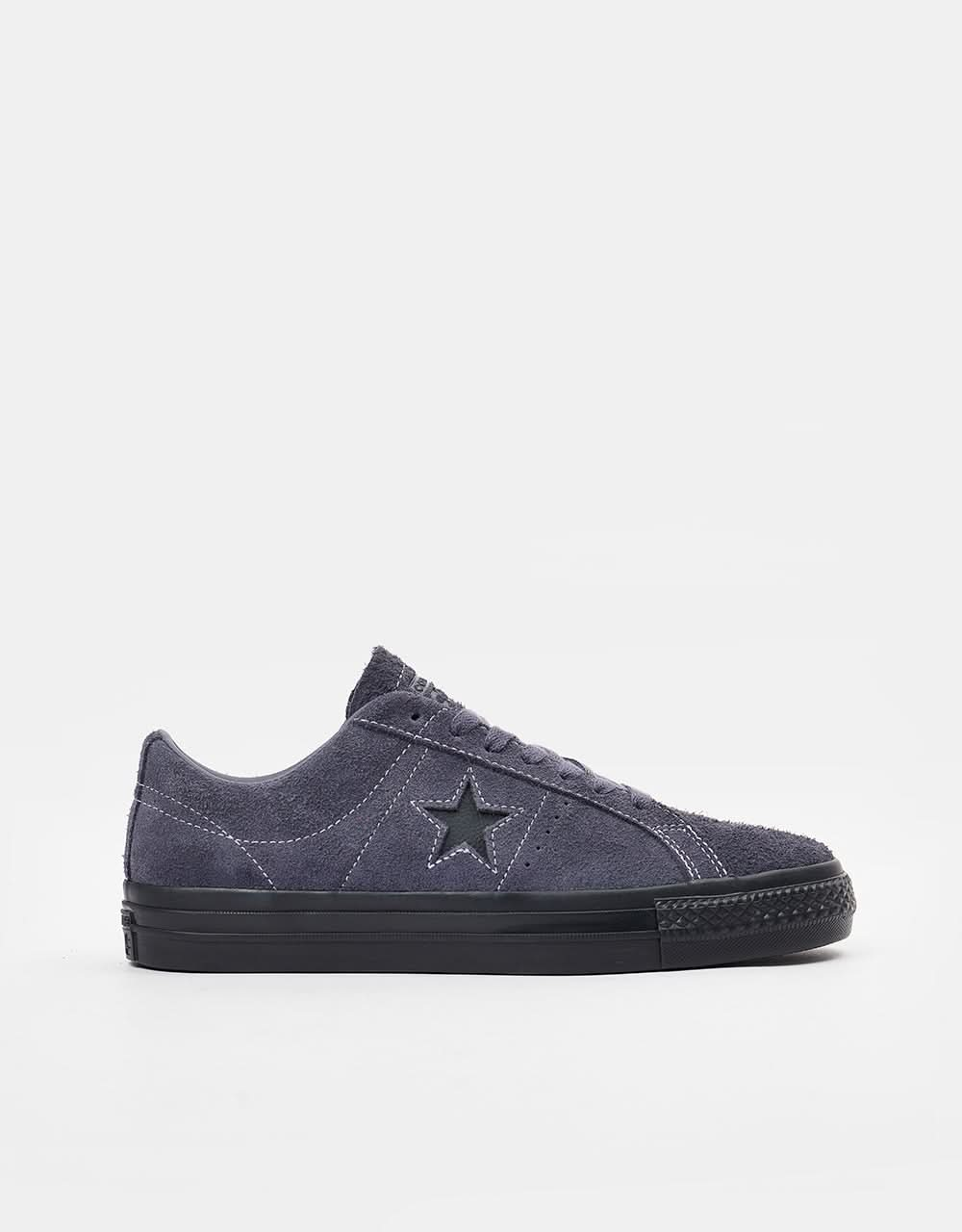 Converse One Star Shaggy Suede zapatos de skate - Polilla oscura/Polilla oscura/Negro