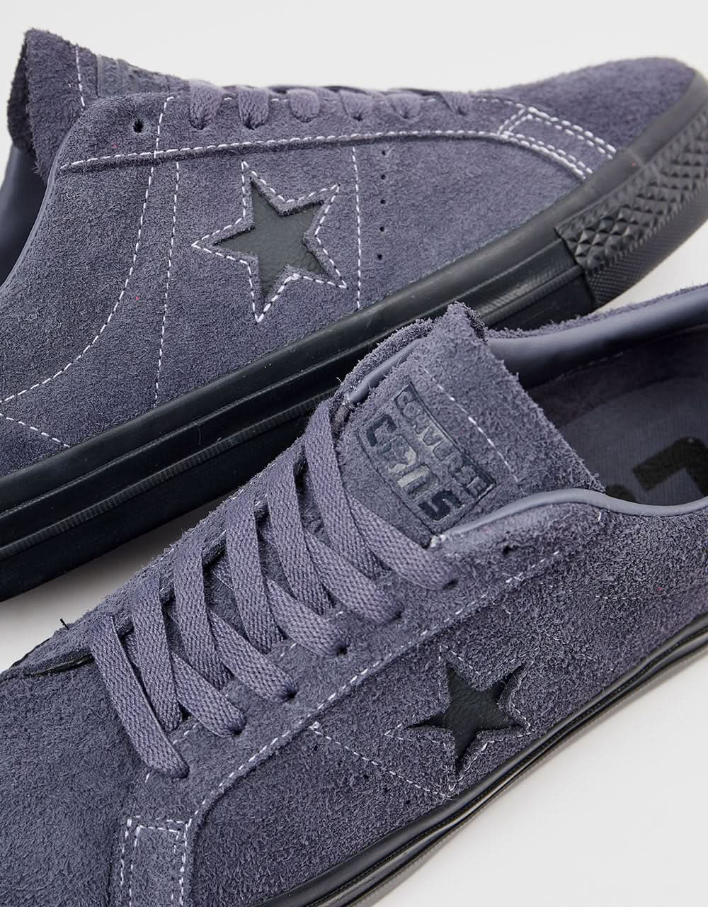 Scarpe da skate Converse One Star Shaggy in pelle scamosciata - Falena scura/Falena scura/Nera