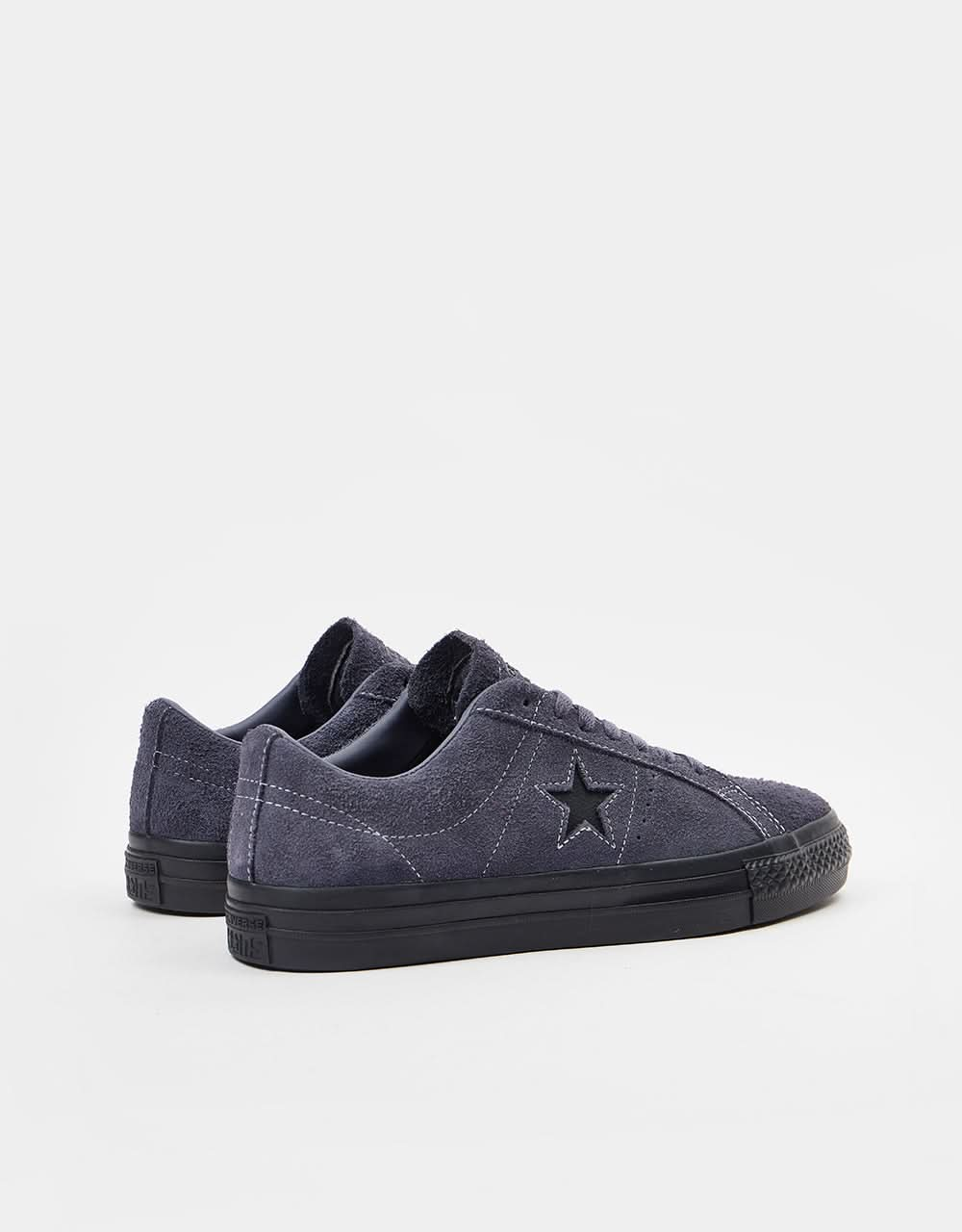 Scarpe da skate Converse One Star Shaggy in pelle scamosciata - Falena scura/Falena scura/Nera