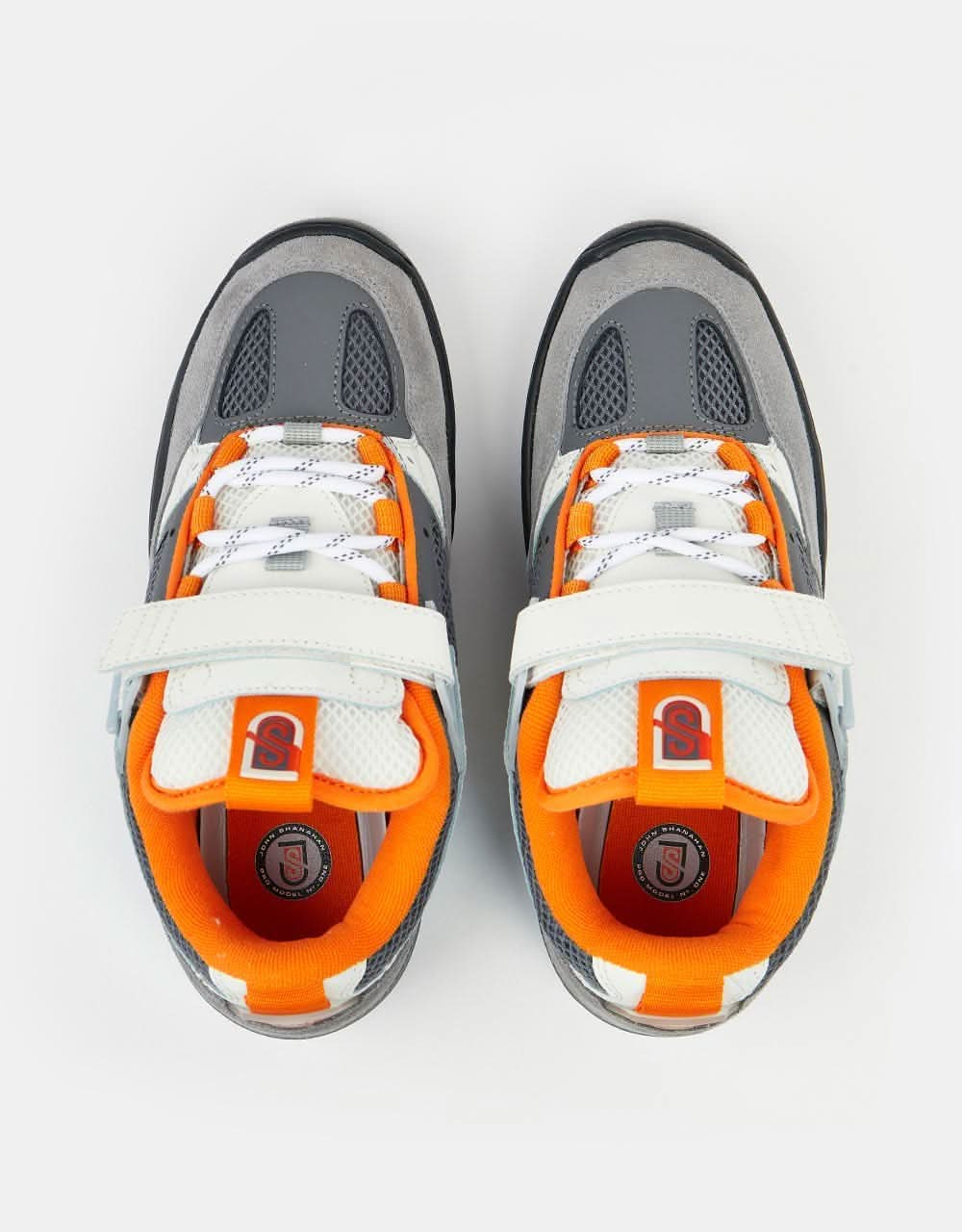 DC JS 1 Skate Shoes - Grey/Black/Orange