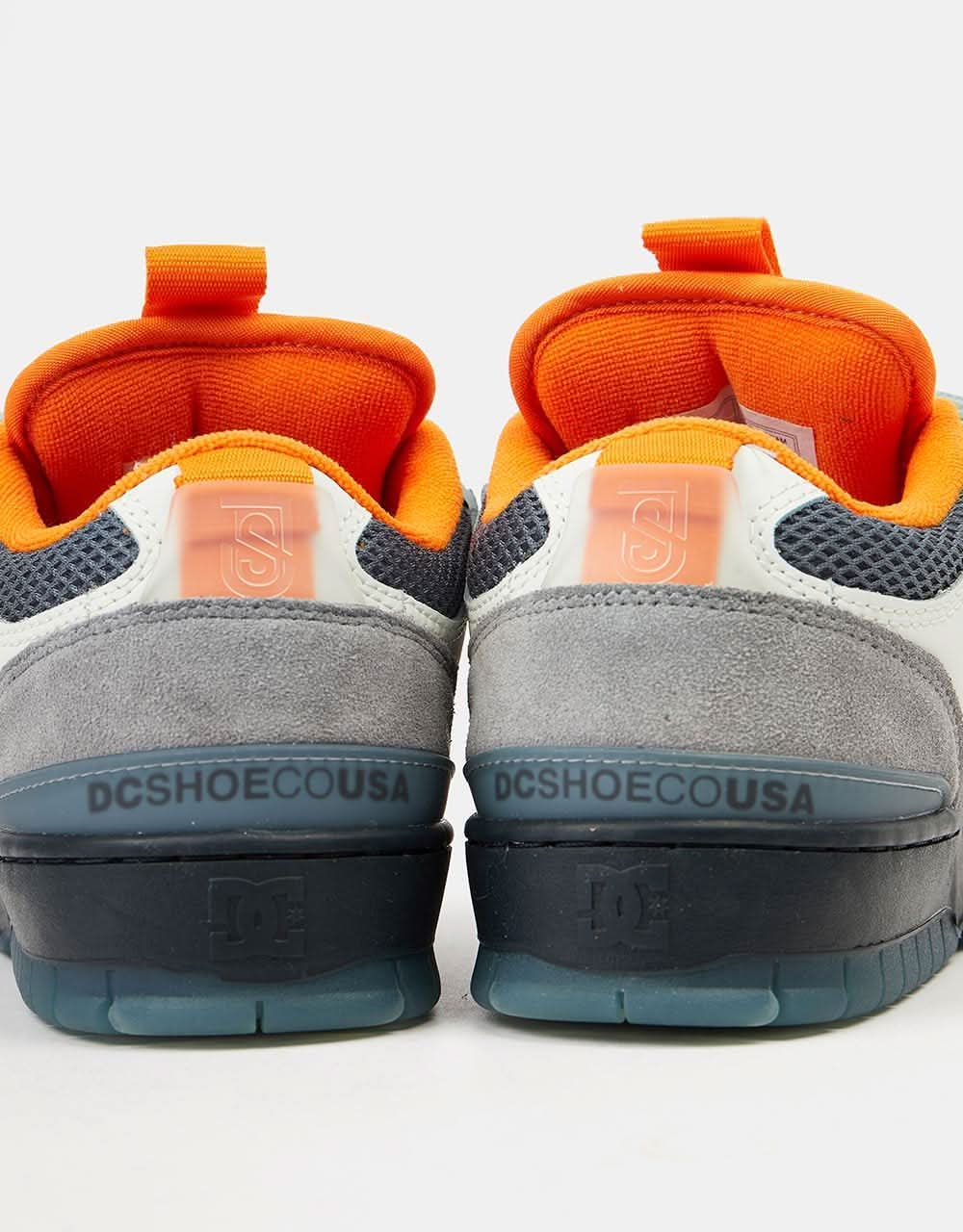 DC JS 1 Skate Shoes - Grey/Black/Orange