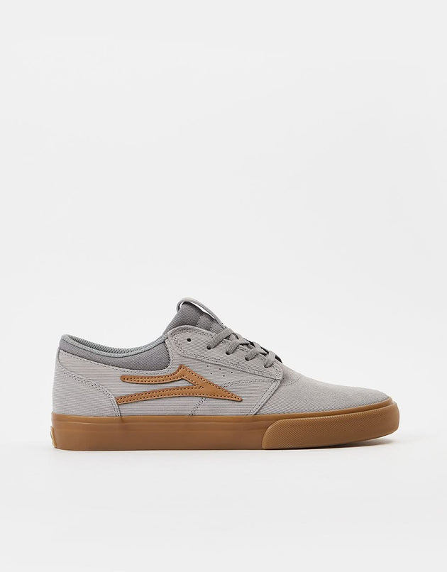 Lakai Griffin Skateschuhe – Grau/Gummicord-Wildleder