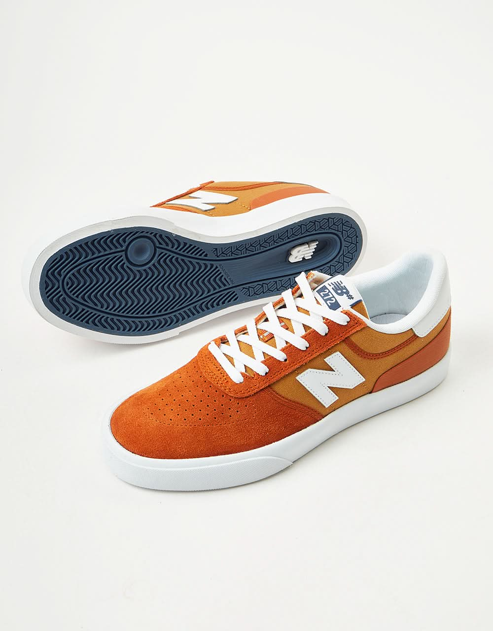 Chaussures de skate New Balance Numeric 272 - Rouille/Blanc