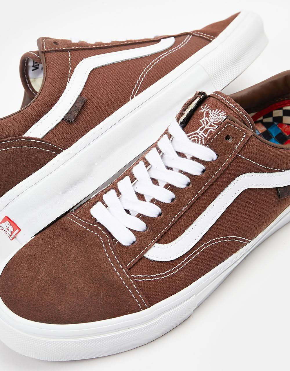 Vans Skate Old Skool Shoes - (Nick Michel) Brown/White