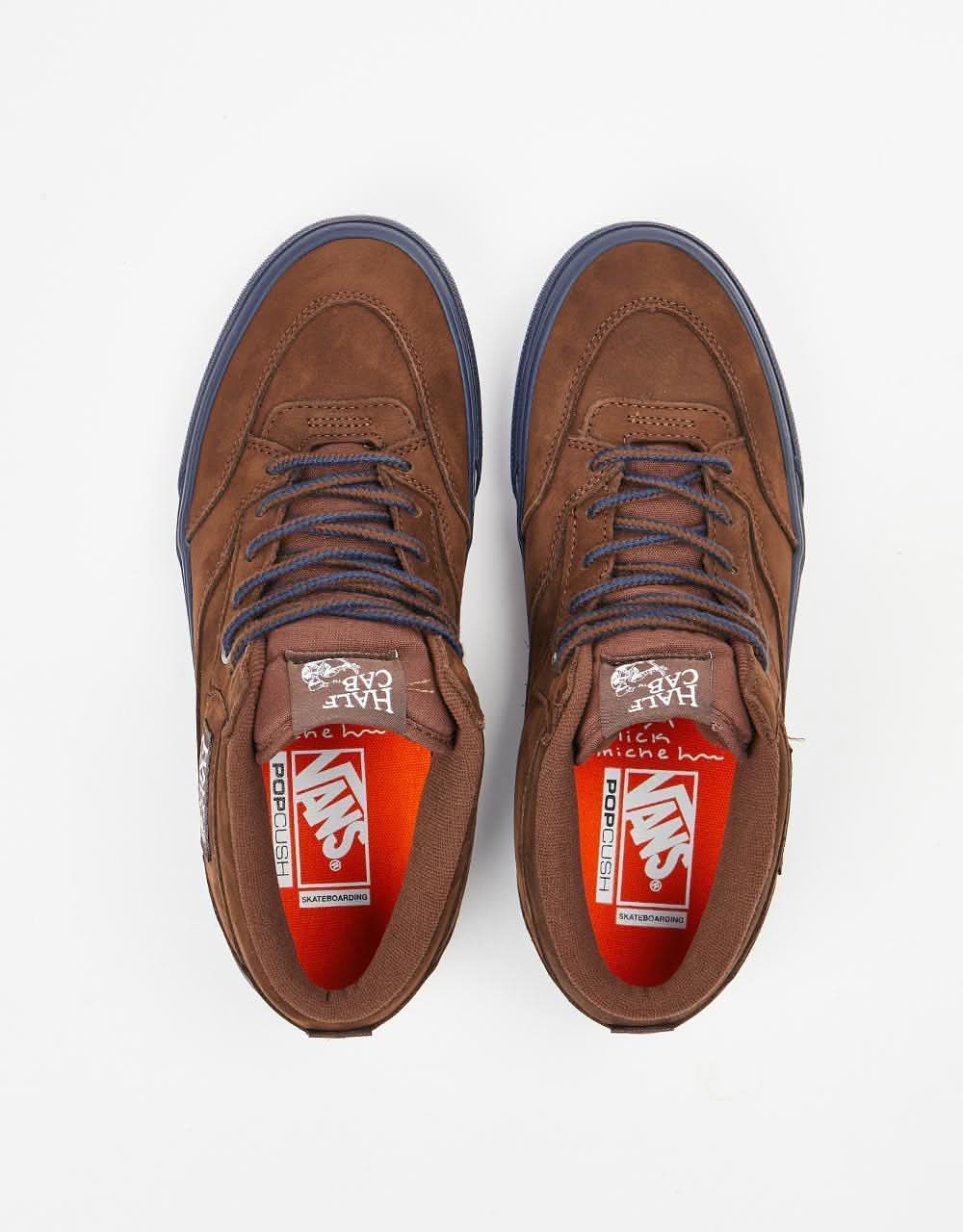 Vans Skate Half Cab '92 Shoes - (Nick Michel) Brown/Navy