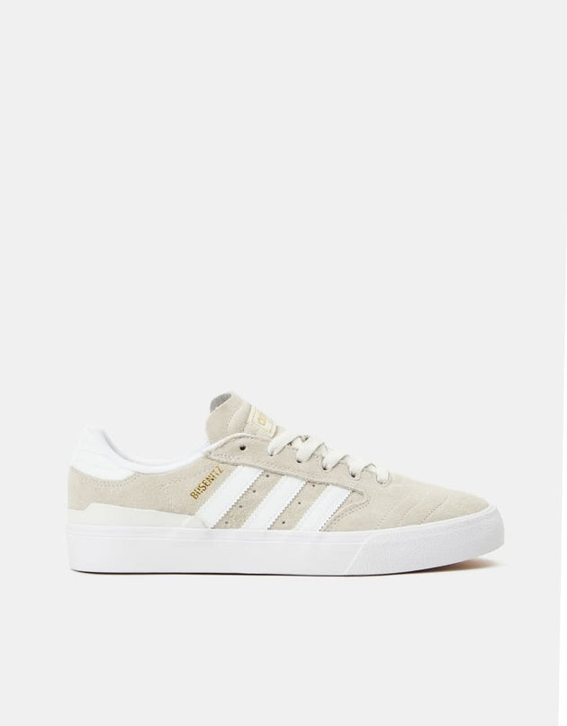 Chaussures de skate adidas Busenitz Vulc II - Blanc cristal/Blanc/Or métallisé