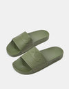 adidas Shmoofoil Slides - Olive