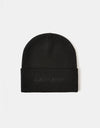 Carhartt WIP Script Beanie - Black/Black