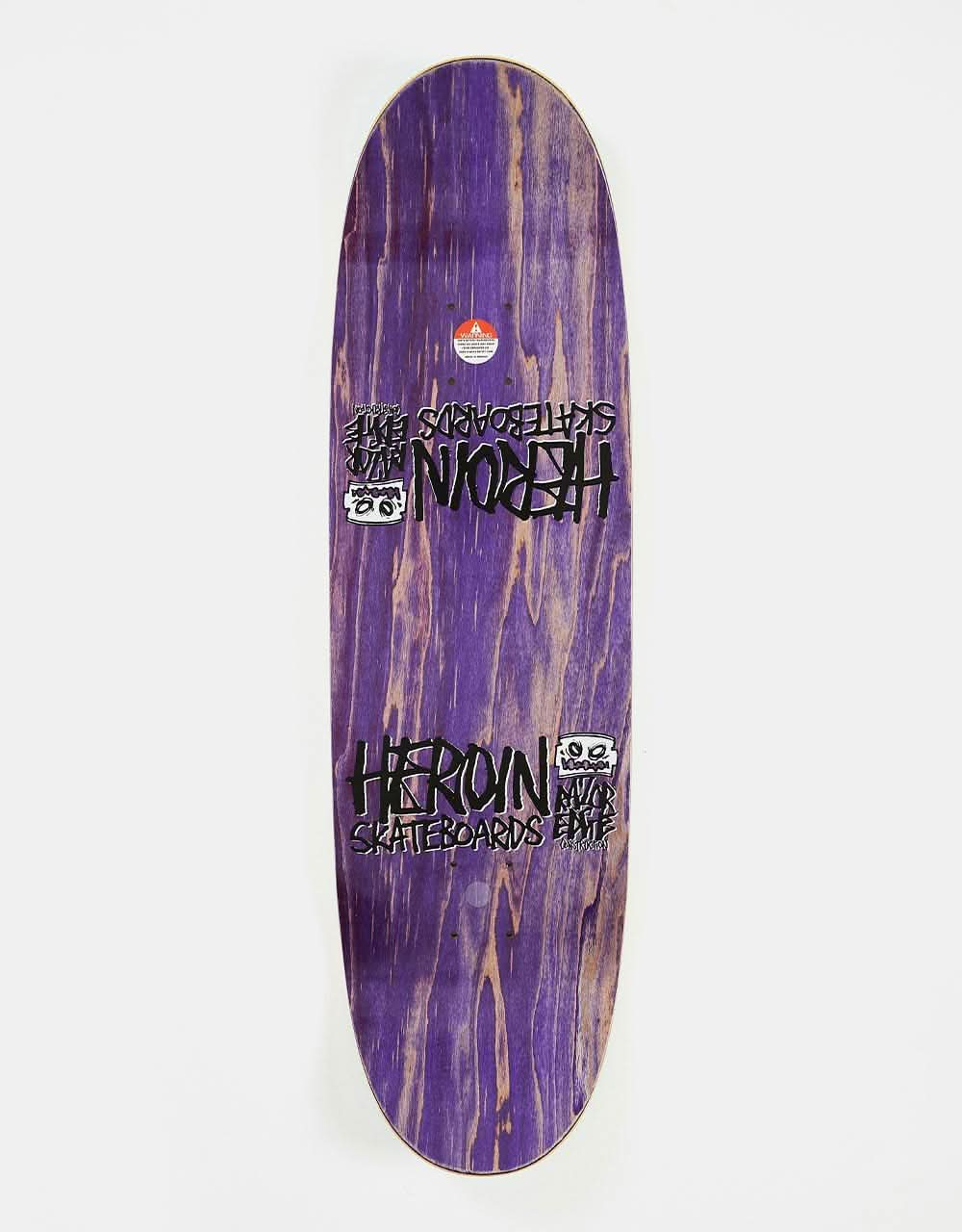 Heroin The Symmetrical Egg Skateboard Deck - 8.75”