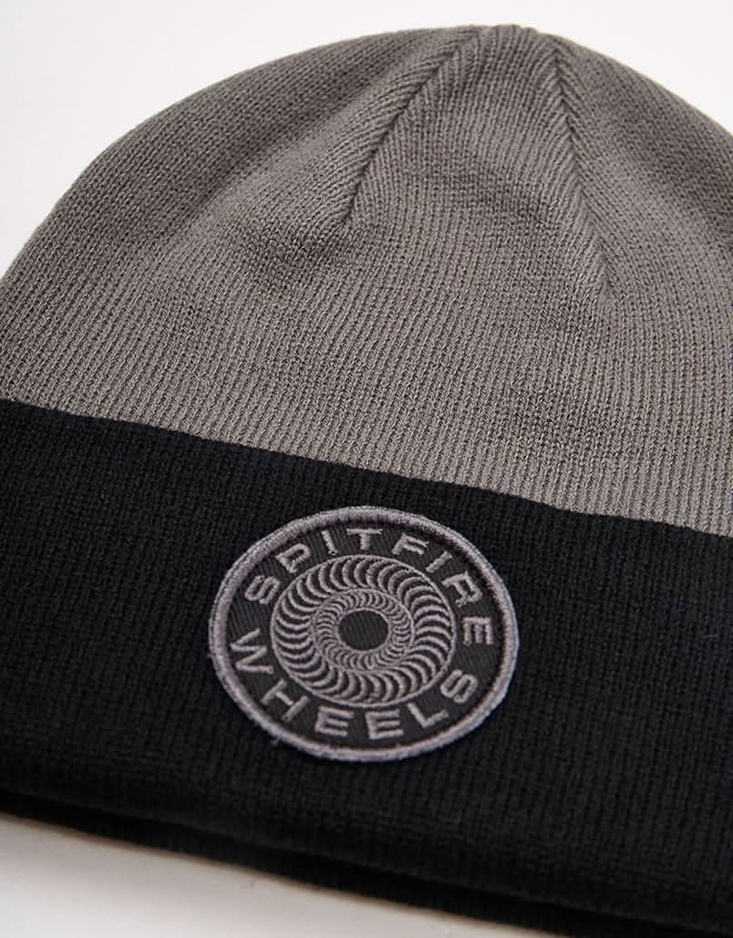 Spitfire Classic '87 Swirl Patch Beanie - Black/Charcoal