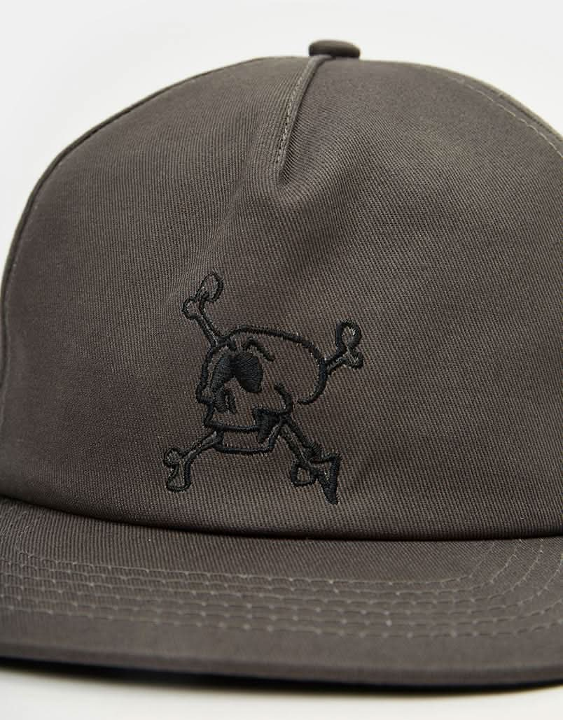 Krooked Style Snapback Cap  - Charcoal/Black