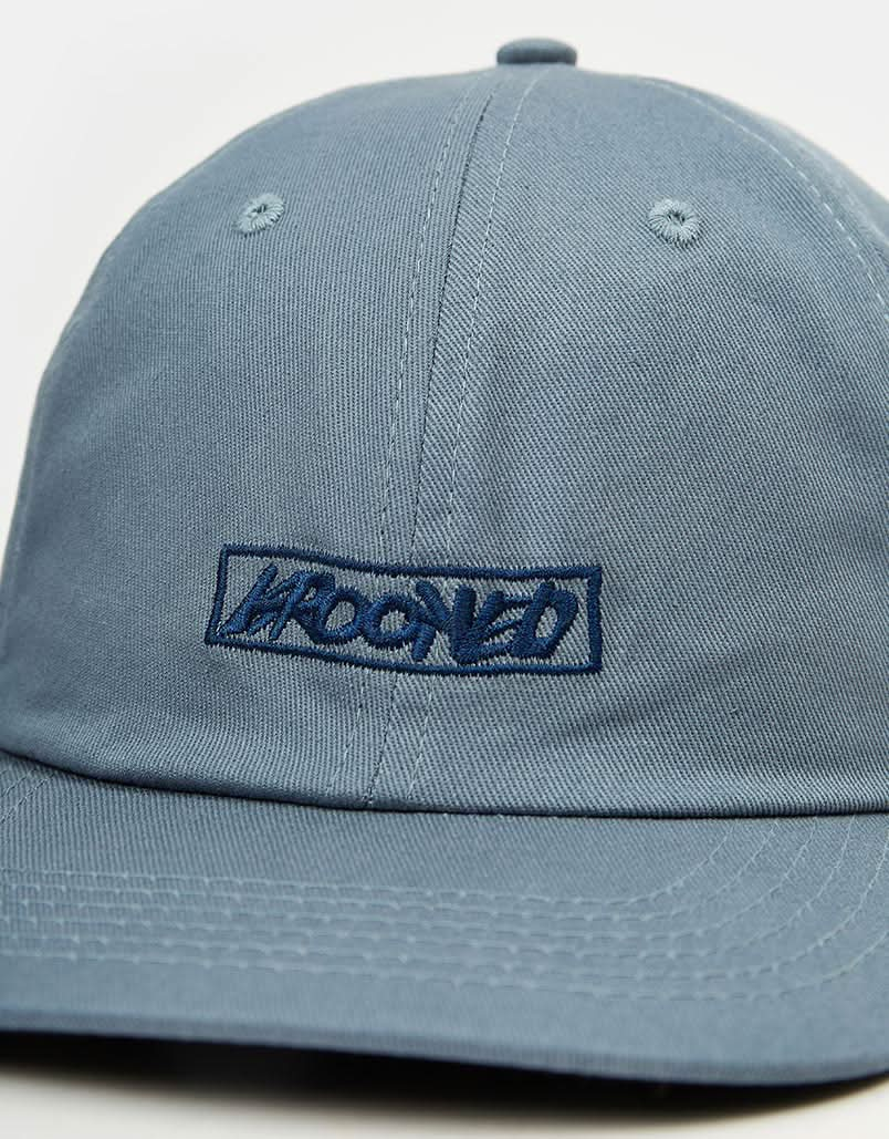 Krooked Moonsmile Script Snapback Cap  - Blue/Navy