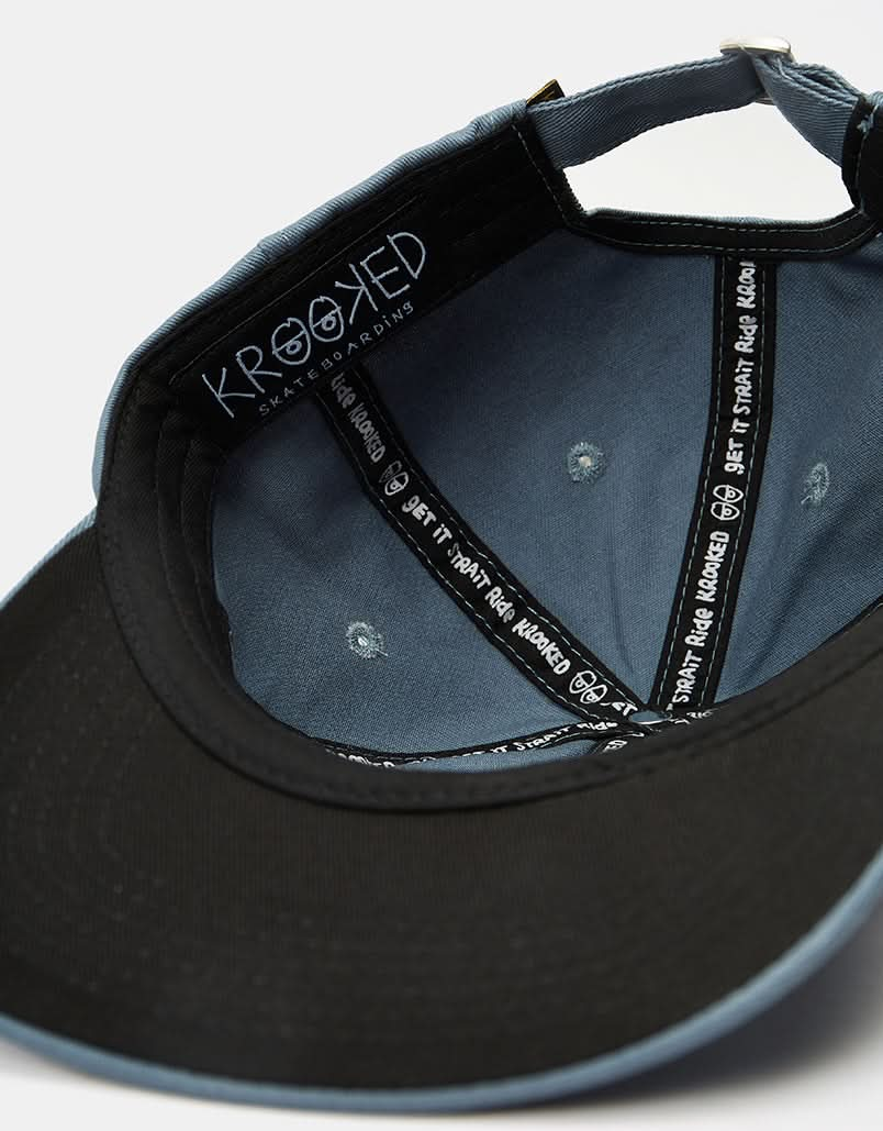 Cappellino snapback Krooked Moonsmile Script - Blu/Navy