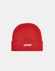 Gorro Krooked Moonsmile Script - Rojo oscuro/Blanco