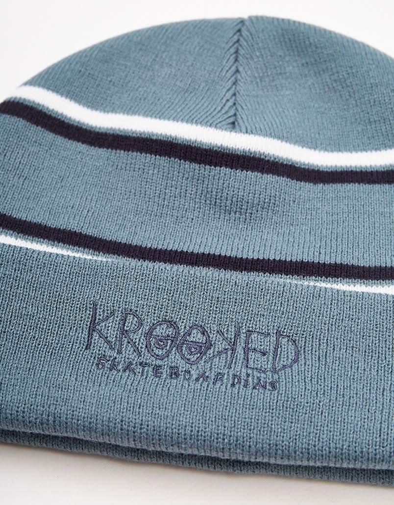 Krooked Krooked Eyes Beanie - Blue/Navy/White