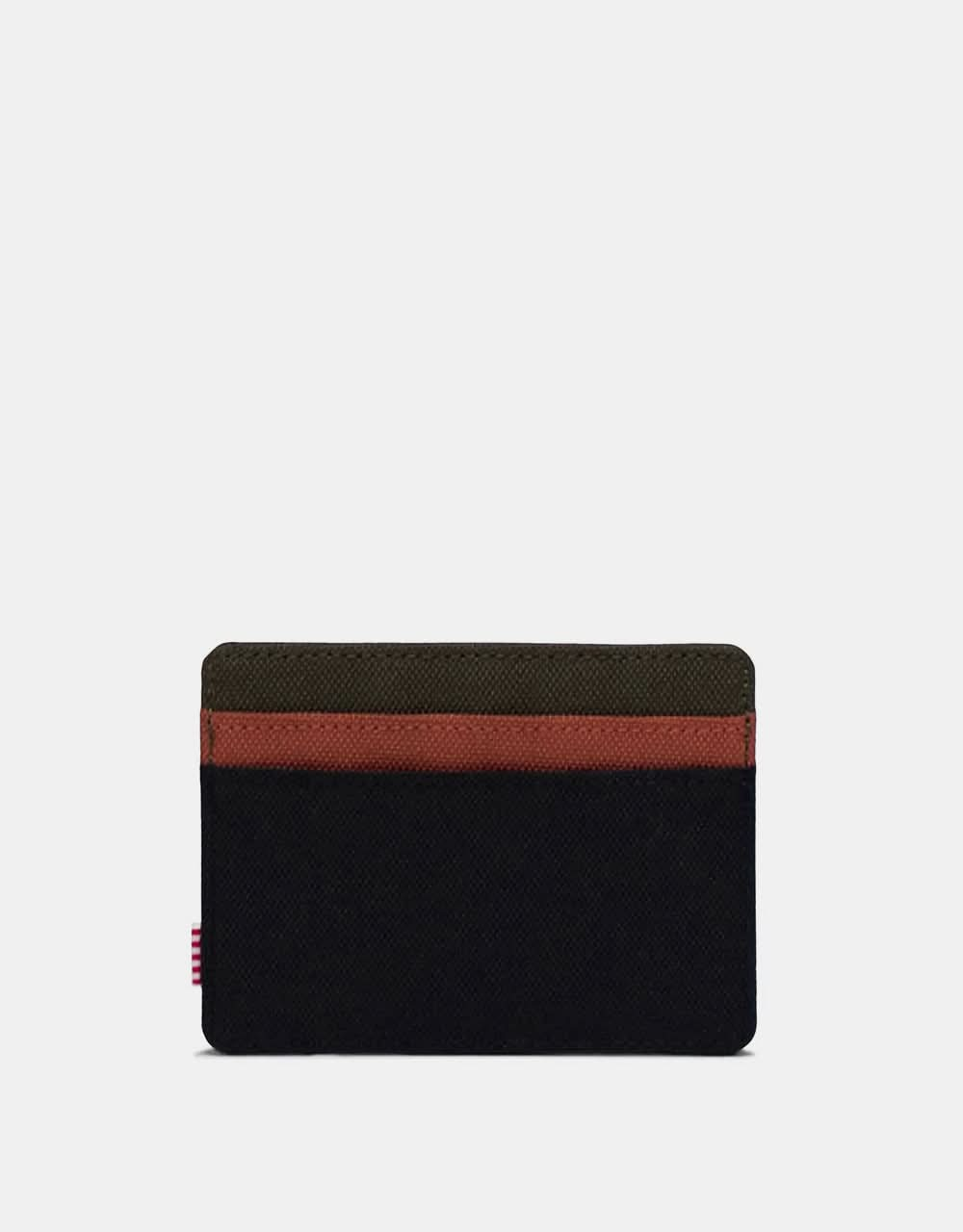 Herschel Supply Co. Charlie RFID Cardholder - Black/Ivy Green/Chutney