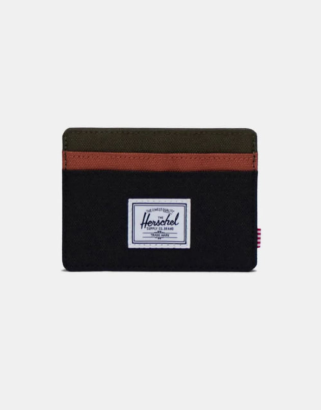 Herschel Supply Co. Charlie RFID Cardholder - Black/Ivy Green/Chutney