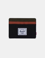 Herschel Supply Co. Charlie RFID Cardholder - Black/Ivy Green/Chutney