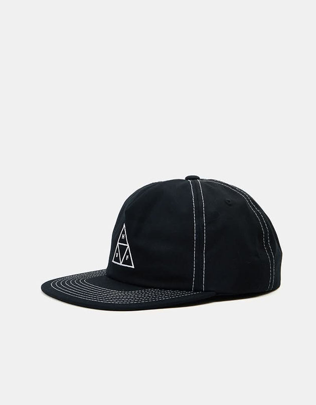 HUF Triple Triangle Snapback Cap - Black/White