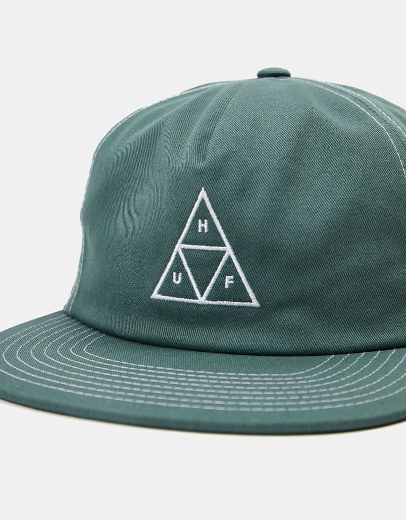 HUF Triple Triangle Snapback Cap - Pine/White