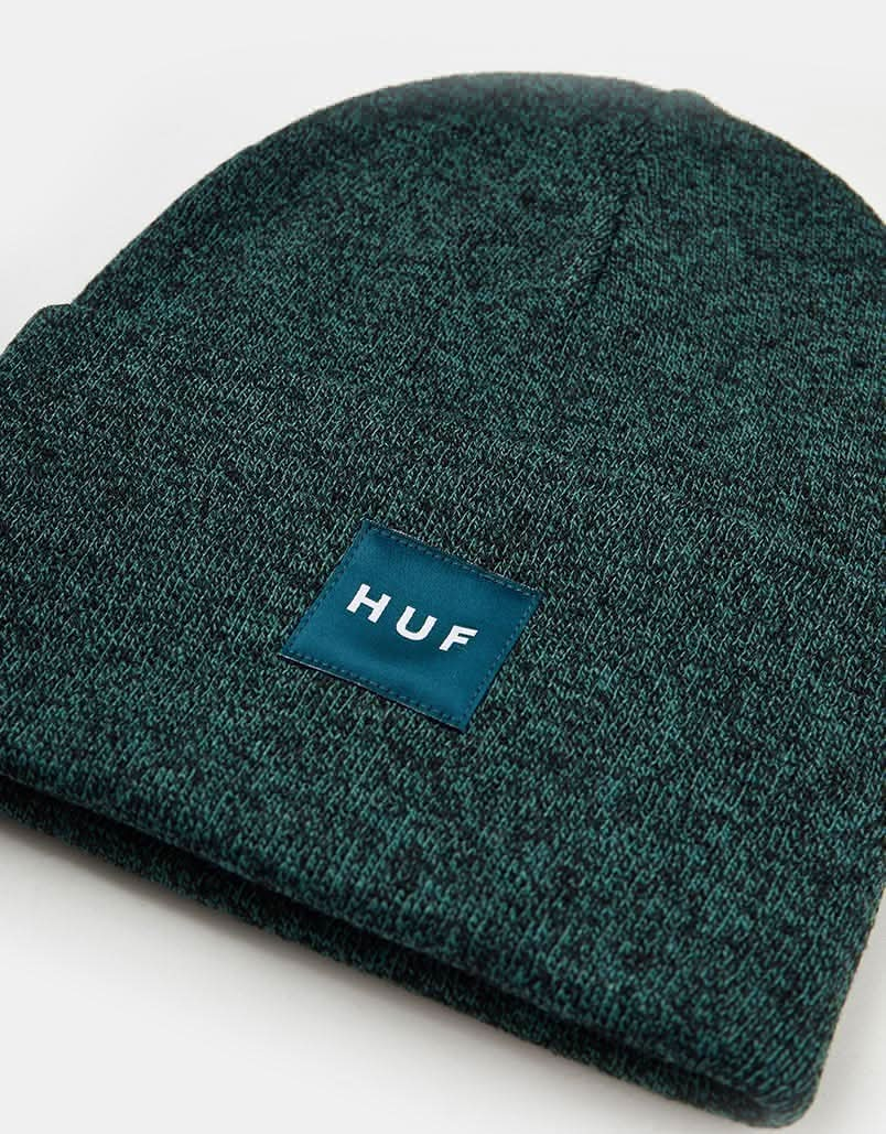 HUF Melange Box Logo Beanie - Pine