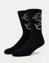 Chaussettes HUF Twin Dragon Crew - Noir