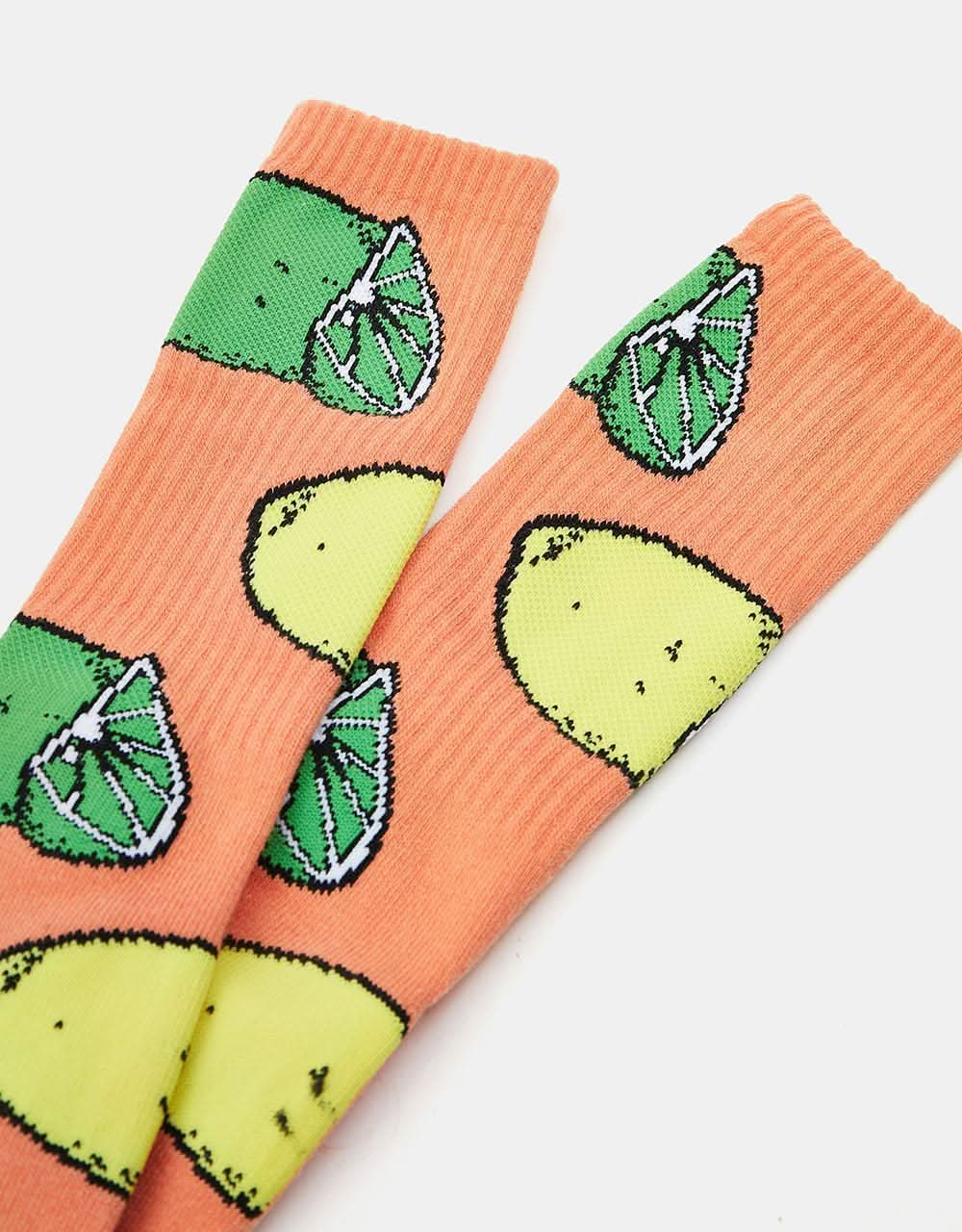 HUF Lemon Lime Crew Sock - Orange