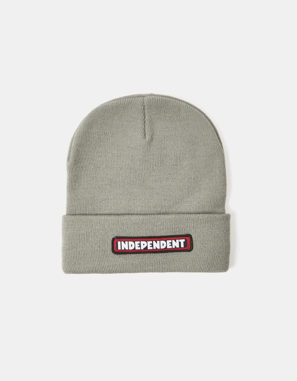 Gorro con logo de Independent Bar - Cemento