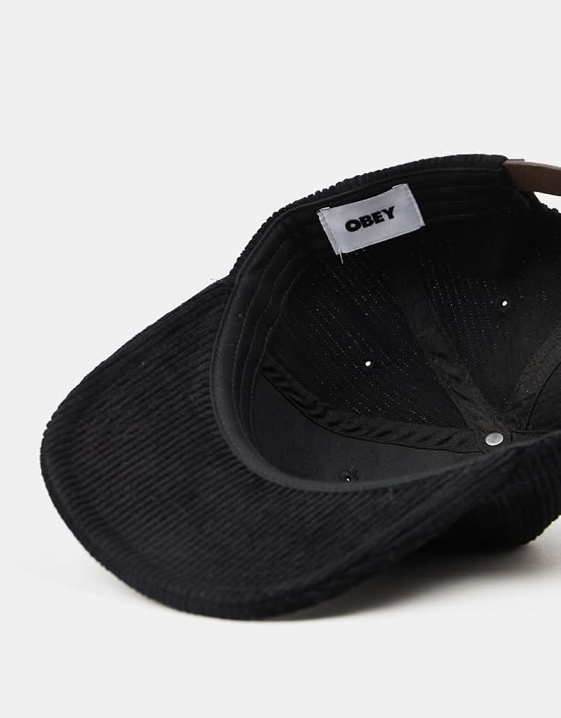 Obey Flower 6 Panel Cap - Black