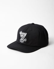 Cappellino a 6 pannelli di Obey Devil - nero