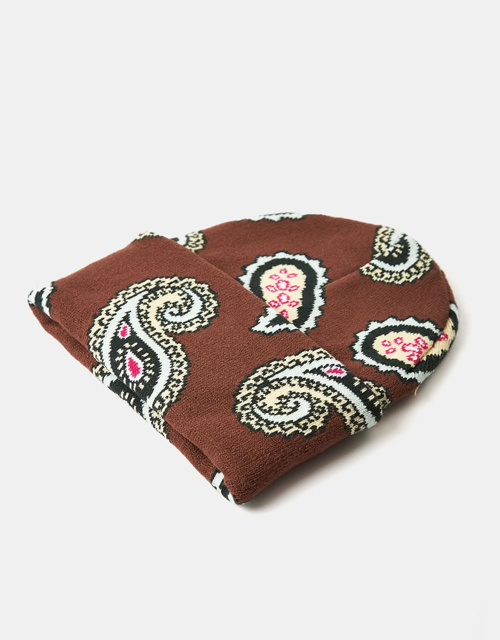 Obey Paisley Beanie - Sepia Multi