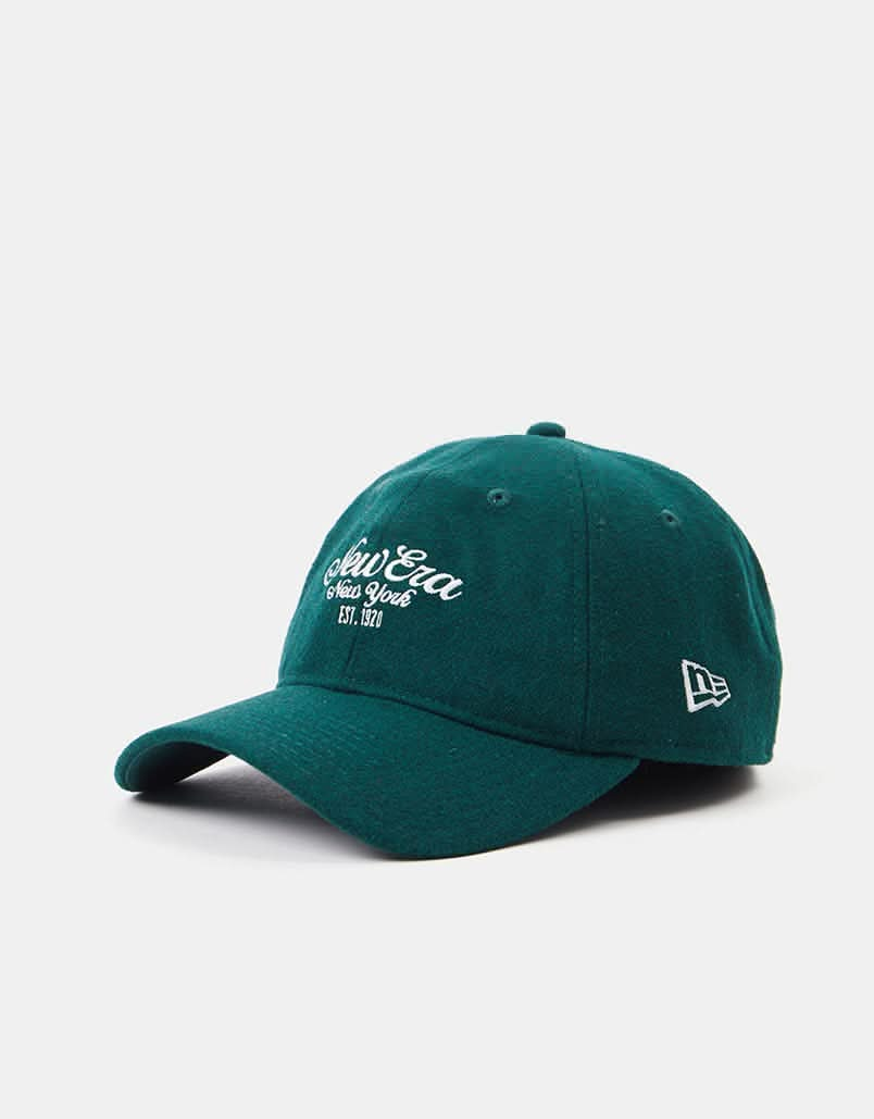 New Era  9Twenty® Melton Cap - Dark Green/White