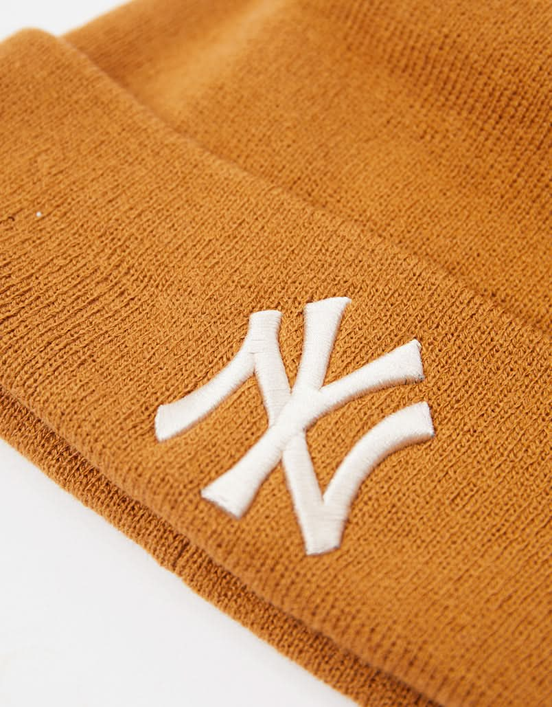 New Era New York Yankees League Cuff Beanie - Toasted Peanut/Stone