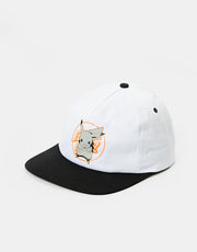 Santa Cruz x Pokémon Pickachu Snapback Cap – Weiß/Schwarz