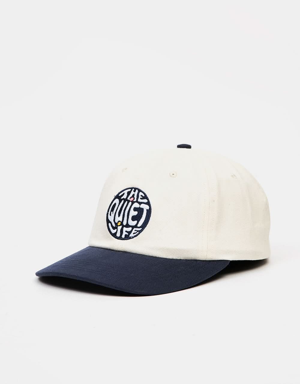 The Quiet Life Courbier Polo Cap - Stone/Navy