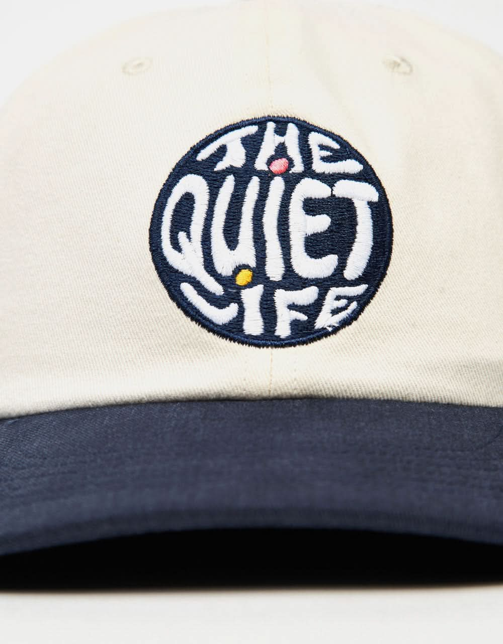 The Quiet Life Courbier Polo Cap - Stone/Navy