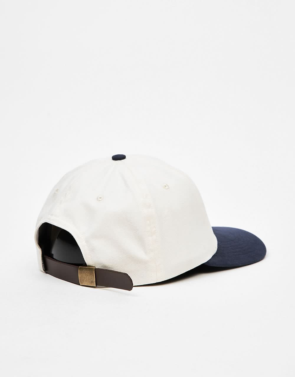 The Quiet Life Courbier Polo Cap - Stone/Navy