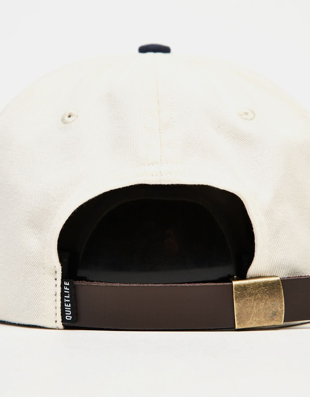 The Quiet Life Courbier Polo Cap - Stone/Navy