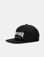 Thrasher Mag Logo Snapback Cap - Black/White