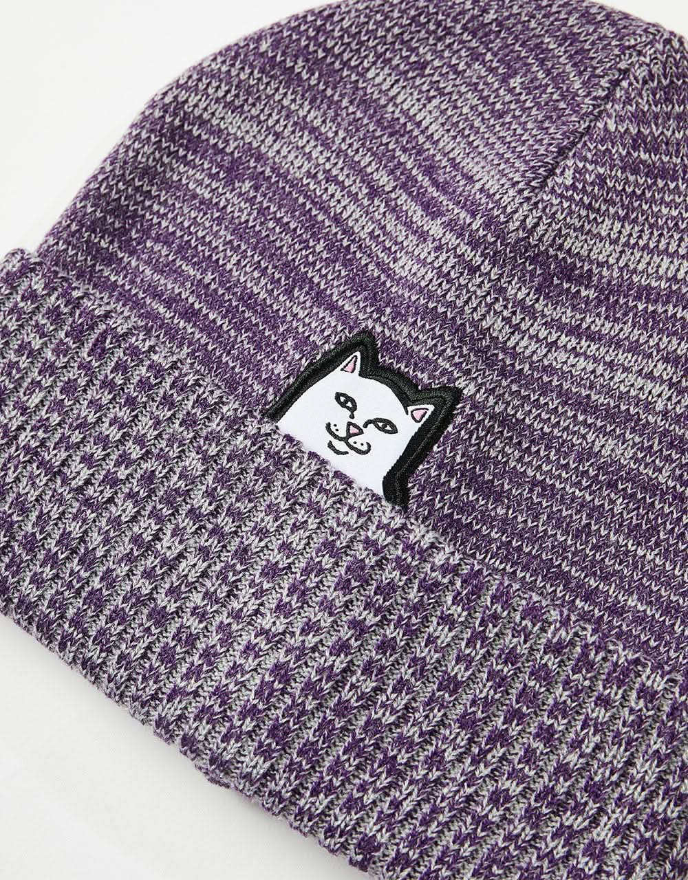 RIPNDIP Lord Nermal Marled Beanie - Dark Purple