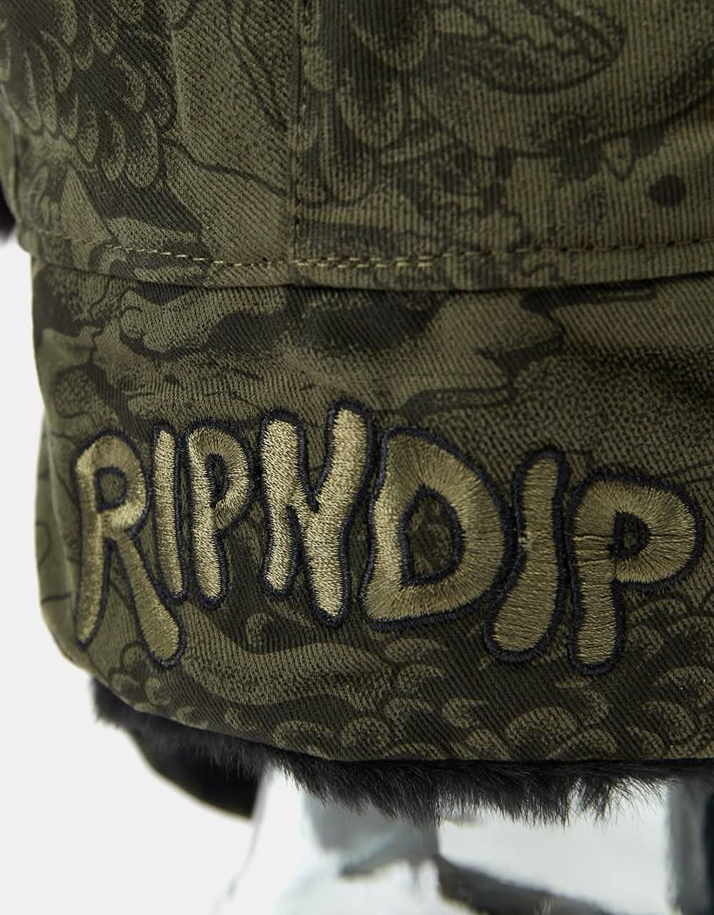 RIPNDIP Dark Twisted Fantasy Aviator Hat - Olive & Black