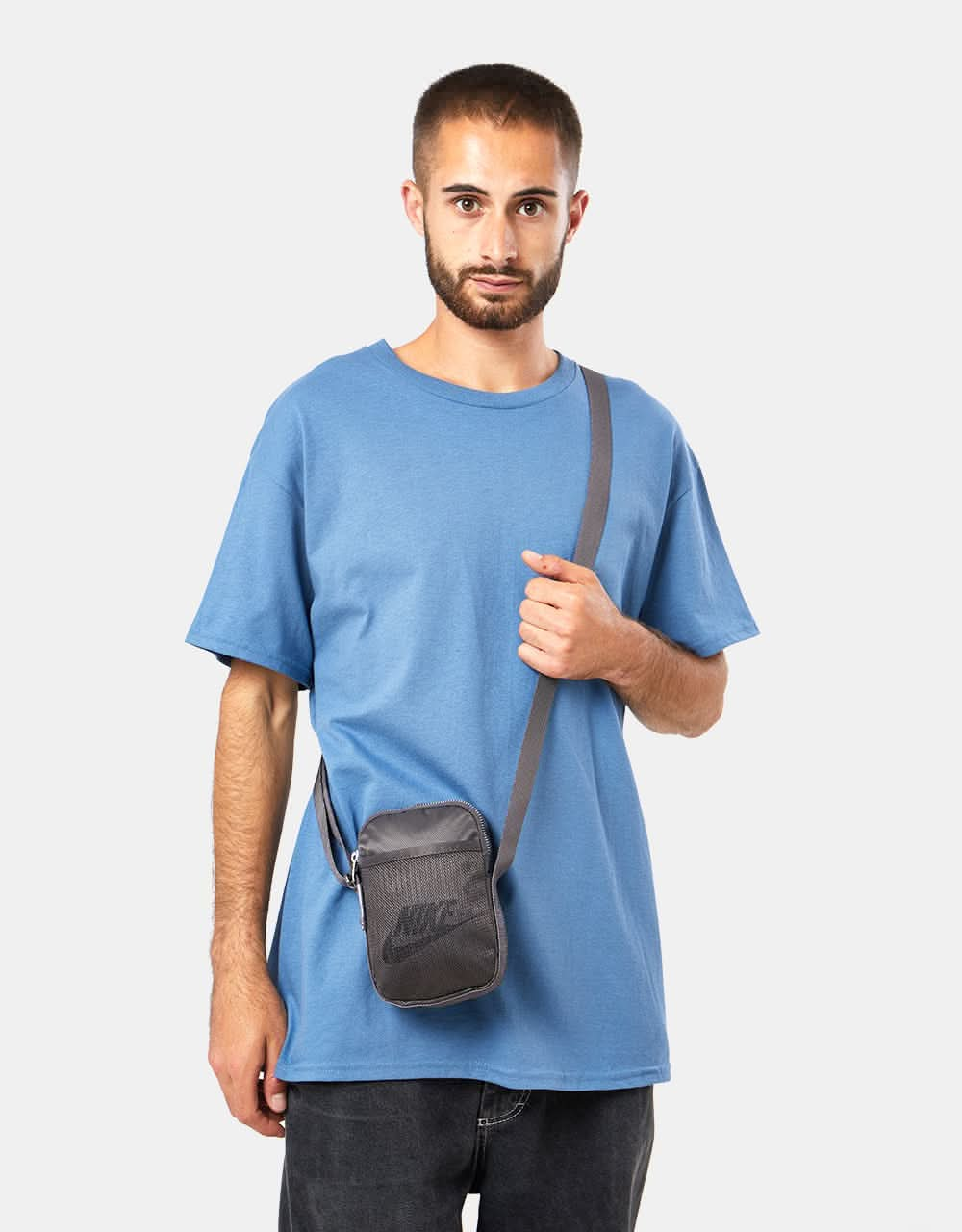 Nike SB Heritage Cross Body Bag - Medium Ash/Black