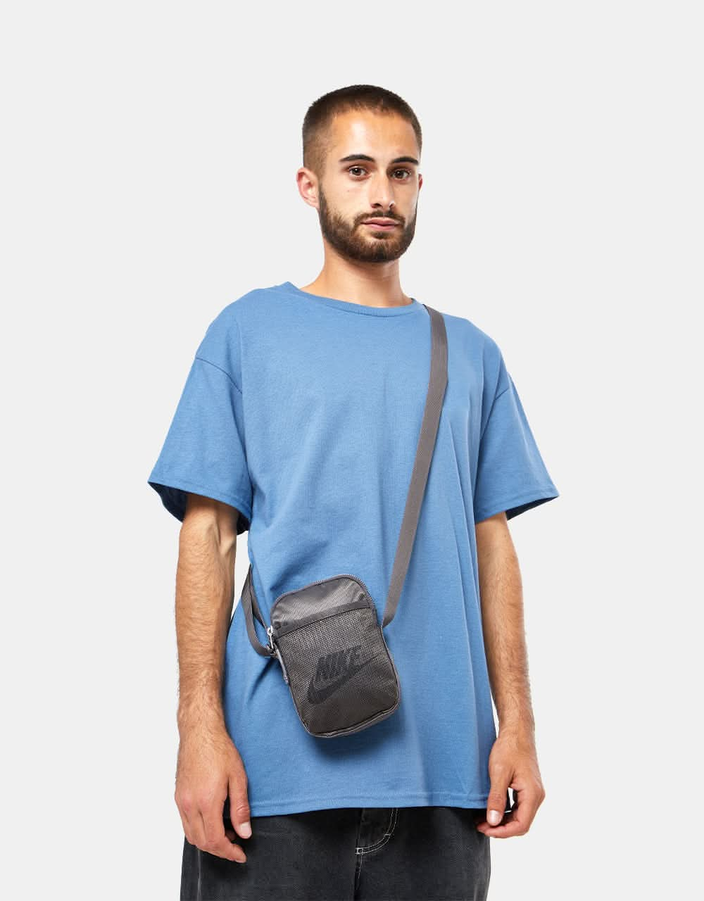 Nike SB Heritage Cross Body Bag - Medium Ash/Black