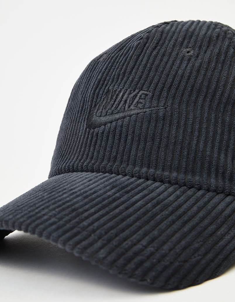 Nike Club Cord Cap - Black/Black