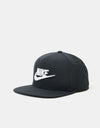 Nike Dri-Fit Pro Futura Snapback Cap - Black/Black/Black/White